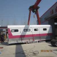 3 horse angle load luxury float made in China with human room